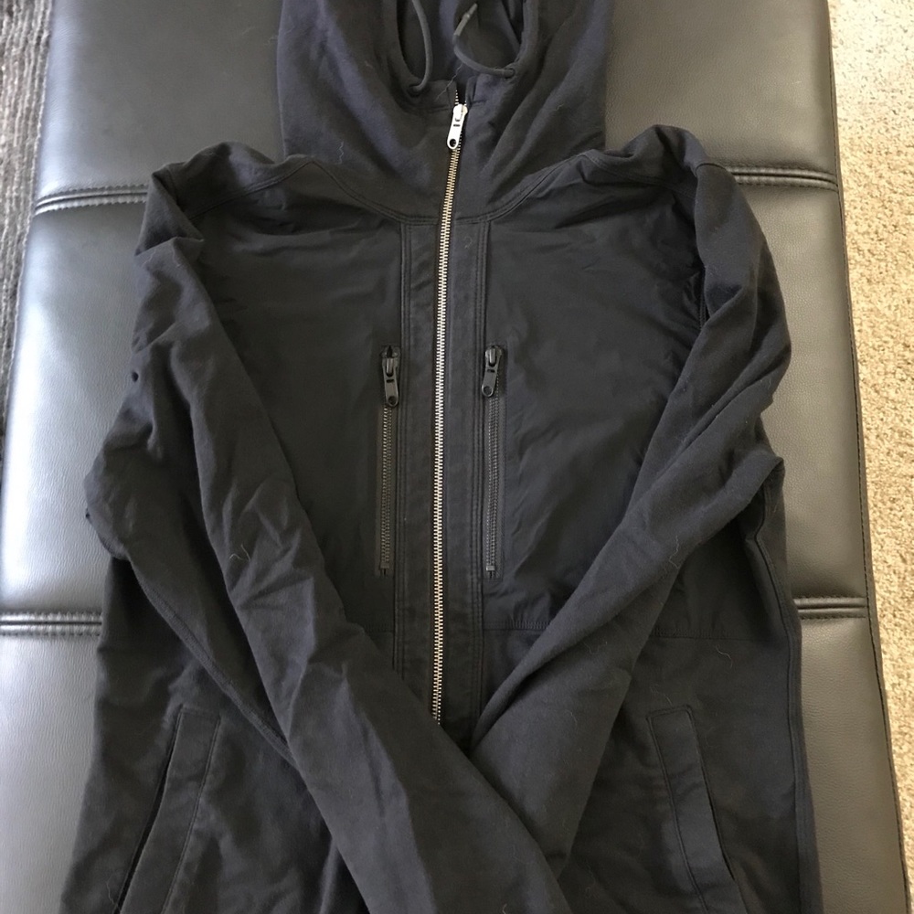 Black Lululemon full zip hood jacket